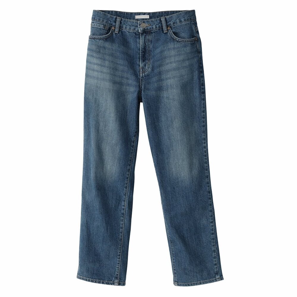 LEVI STRAUSS Ribcage Straight Medium Wash Jeans Plus Size 24W